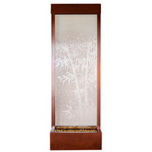 Gardenfall Fountain - Dark Copper with Bamboo Etched Glass